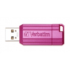 VERBATIM Flash disk 32 GB Hi-Speed Store 'n' Go, Pinstripe, USB 2.0, Horúco ružová