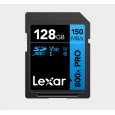 Lexar SDXC 800x Pro UHS-I cards, C10 (V30) U3, R150/W45, 256GB