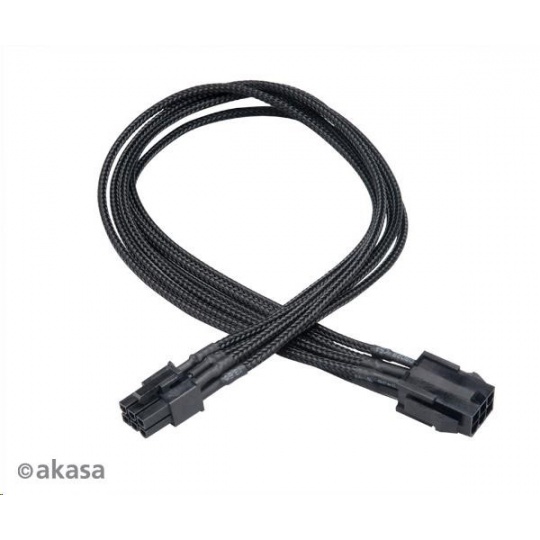 Predlžovací kábel AKASA FLEXA V6 k 6pin VGA PSU, 40 cm