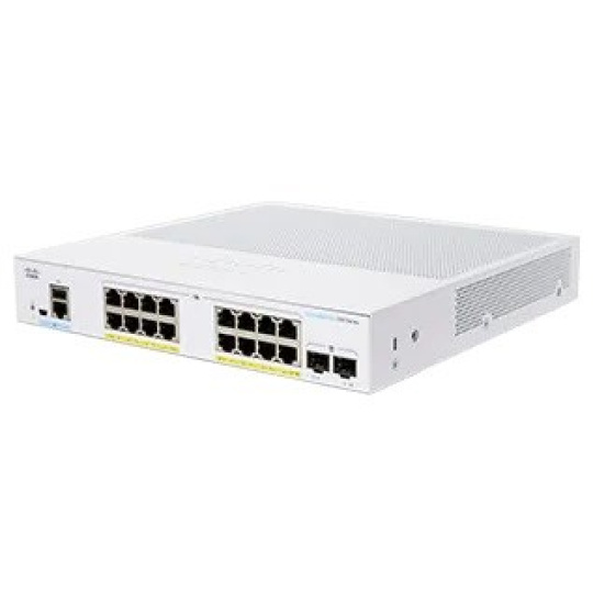 BAZAR - Cisco switch CBS350-16FP-2G-EU (16xGbE,2xSFP,16xPoE+,240W,fanless) - REFRESH - rozbaleno BAZAR - Cisco switch CBS350-16FP-2G-EU (16xGbE,2xSFP,16xPoE+,240W,fanless) - REFRESH - rozbaleno