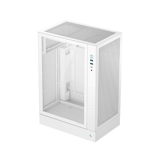 DEEPCOOL Case CH170 PLUS WH, ATX, Průhledná bočnice, bílá