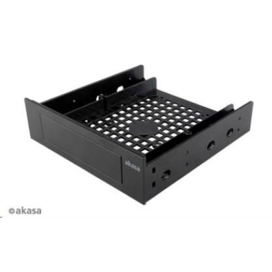 Montážna súprava AKASA pre 3,5" HDD v 5,25" pozícii, 1x 3,5" alebo 2,5" HDD/SSD, plast, čierna