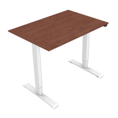 Pracovný stôl, elektricky nastaviteľná výška, 75x120cm, rozsah 500 mm, biely, 70 kg nosnosť, ergo Pracovný stôl, elektricky nastaviteľná výška, 75x120cm, rozsah 500 mm, biely, 70 kg nosnosť, ergo