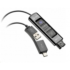 Adaptér PLANTRONICS DA85-M s ovládaním, QD -> USB_A/C na pripojenie náhlavnej súpravy k PC Adaptér PLANTRONICS DA85-M s ovládaním, QD -> USB_A/C na pripojenie náhlavnej súpravy k PC