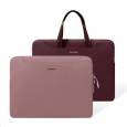 tomtoc Light-A21 Dual-color Slim Laptop Handbag, 13,5 Inch - Raspberry