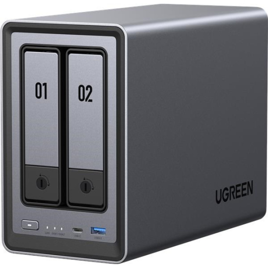 UGREEN NASync DXP2800 (4C/IntelN100/3,4GHz/8GBRAM/2xSATA/2xM.2/1x2,5GbE/2xUSB2.0/2xUSB3.2/1xUSB-C/HDMI)