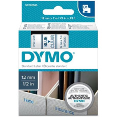 páska DYMO 45011 D1 Blue On Transparent Tape (12mm)