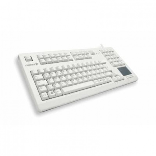 CHERRY klávesnice G80-11900, touchpad, USB, EU, bílá