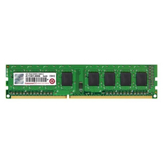 TRANSCEND JetRam™ DDR3 4GB 1600MHz DIMM, 512Mx8 CL11, maloobchod