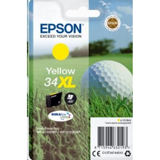 Atramentová tyčinka EPSON Singlepack "Golf" Yellow 34XL DURABrite Ultra Ink 10,8 ml