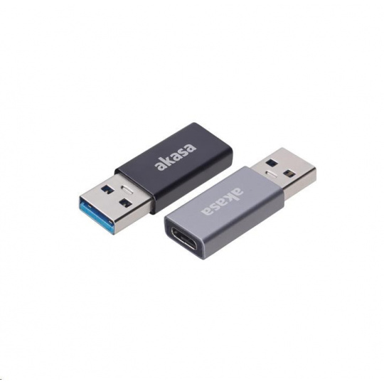 Adaptér AKASA USB3.1 Gen2 Type-C na Type-A (F/M), 2 ks v balení