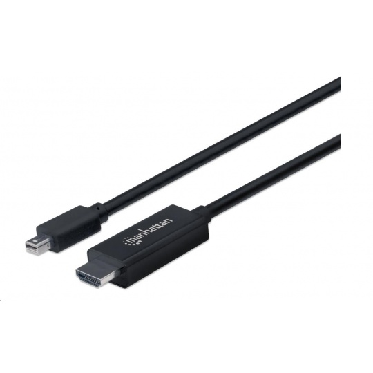 Kábel MANHATTAN Mini DisplayPort na HDMI (4K@60Hz), 1.8 m, čierna