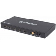 Manhattan HDMI Switch, 1080p 4-portový HDMI multiprepínač, čierny