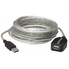 MANHATTAN USB kábel 2.0 A-A aktívne predĺženie 5 m, možnosť reťazenia
