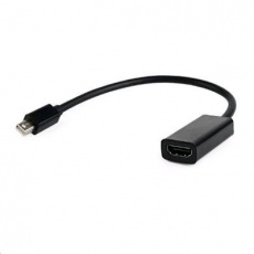 Adaptér Mini DisplayPort (M) na HDMI (F), 0.15 m kábel, čierny