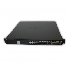 Switch Dell PowerConnect 7024P 24 portov, 10/100/1000 BASE-T, Auto MDI/MDIX, 4x combo SFP slot, 2x SFP+ slot, PoE+, VLAN, QoS, Multicast