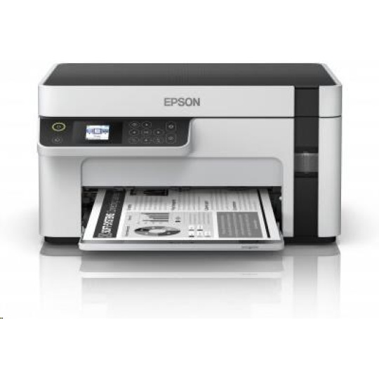 Atramentová tlačiareň EPSON EcoTank Mono M2120, 3v1,A4, 1200x2400dpi, 32 str./min, USB, Wi-Fi, 3 roky záruka po registrácii. Atramentová tlačiareň EPSON EcoTank Mono M2120, 3v1,A4, 1200x2400dpi, 32 str./min, USB, Wi-Fi, 3 roky záruka po registrácii.