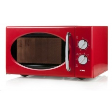 DOMO DO2925 Mikrovlnná trouba retro červená, man.25l, 800W DOMO DO2925 Mikrovlnná trouba retro červená, man.25l, 800W