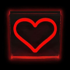 2Kids Toys LED NEON LIGHT lampička Srdce červené 2Kids Toys LED NEON LIGHT lampička Srdce červené