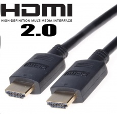 PremiumCord HDMI 2.0 Vysokorýchlostný + ethernetový kábel, pozlátené konektory, 2 m