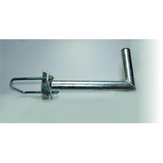 Držák antény na stožár do průměru 120mm s vinklem, žárový zinek, délka 35cm Držák antény na stožár do průměru 120mm s vinklem, žárový zinek, délka 35cm