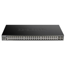 D-Link DGS-1250-52X 52-portový gigabitový inteligentný prepínač, 48x GbE, 4x SFP+