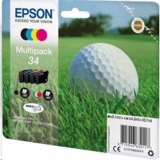 Atrament EPSON Multipack 4-farebný "Golf" 34 DURABrite Ultra Ink