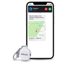 Plégium Smart Emergency Button – šikovný osobný alarm, biely