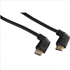 Hama HDMI kábel s vidlicami, kolmé konektory, pozlátený, 3*, 1,5 m