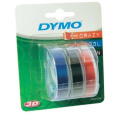 páska DYMO 3D Blue/Black/Red Tape (9mm) 3ks