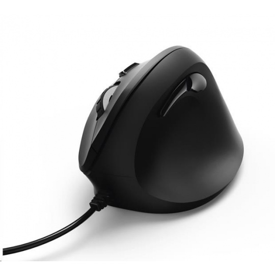 Vertikálna ergonomická bezdrôtová myš Hama EMW-500, 6 tlačidiel, čierna
