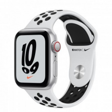 APPLE Watch Nike SE GPS + Cellular, 40mm Silver Alum. Case with Pure Platinum/Black Nike Sport Band - Regular APPLE Watch Nike SE GPS + Cellular, 40mm Silver Alum. Case with Pure Platinum/Black Nike Sport Band - Regular