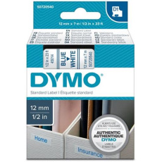 páska DYMO 45014 D1 Blue On White Tape (12mm)