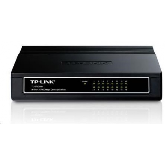 TP-Link TL-SF1016D switch (16x100Mb/s, fanless)