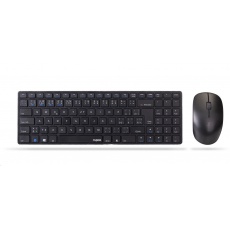 Súprava klávesnice a myši RAPOO 9300M, bezdrôtová viacrežimová tenká myš a ultratenká klávesnica, čierna