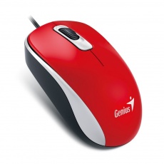 Myš GENIUS DX-110, drôtová, 1000 dpi, USB, červená