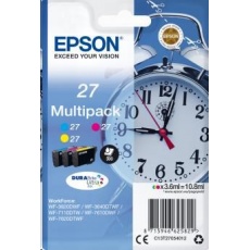Atrament EPSON Multipack 3-farebný "Budík" 27 DURABrite Ultra Ink