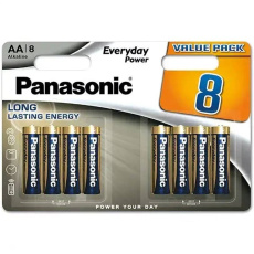 Panasonic Alkalická baterie LR6EPS/8BW Everyday Power (Blistr 8 ks)