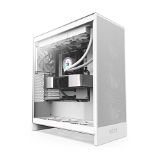 BAZAR - NZXT skříň H7 Flow edition / ATX / 3x 120 mm fan / USB-C / 2x USB / prosklená bočnice / mesh panel / bílá - Pošk