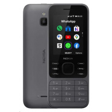 Nokia 6300 4G (2021), Dual SIM, šedo-černá Nokia 6300 4G (2021), Dual SIM, šedo-černá