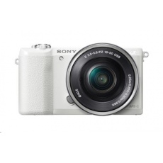 SONY Alfa 5100 fotoaparát, 24.3 MPix - tělo + 16-50mm objektiv - bílé SONY Alfa 5100 fotoaparát, 24.3 MPix - tělo + 16-50mm objektiv - bílé