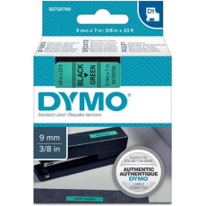 páska DYMO 40919 D1 Black On Green Tape (9mm)