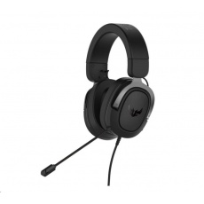 ASUS sluchátka TUF Gaming H3 Gun Metal, Gaming Headset, černo-šedá