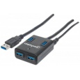 MANHATTAN USB 3.0 Rozbočovač, 4 porty, napájanie AC/Bus