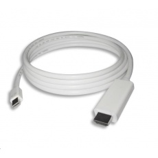 PREMIUMCORD Mini DisplayPort kábel 1.2 na HDMI 2.0, pre rozlíšenie 4Kx2K@60Hz, 3 m